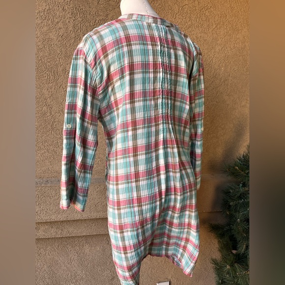 CP Shades Multicolor Plaid Tunic Top - Picture 2 of 4